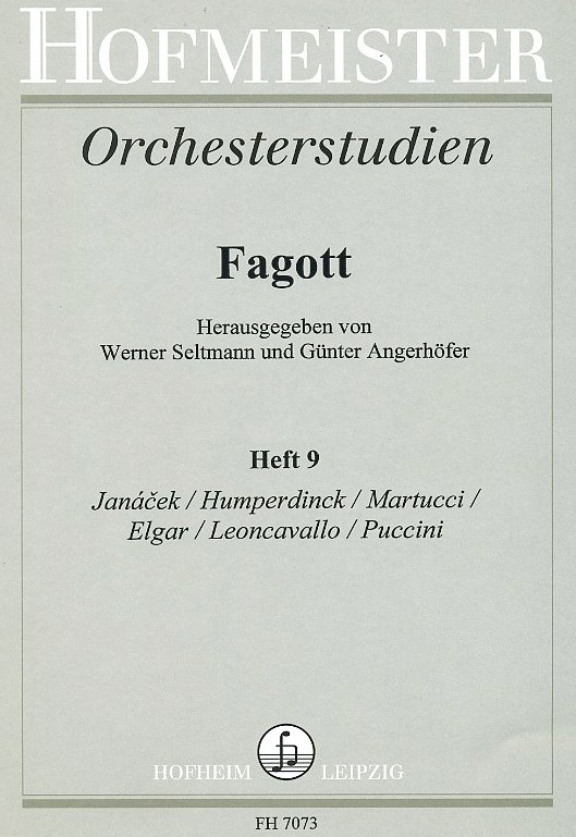 Orchesterstudien fr Fagott -<br>Janacek/Humper/Martucci/Elgar (9)
