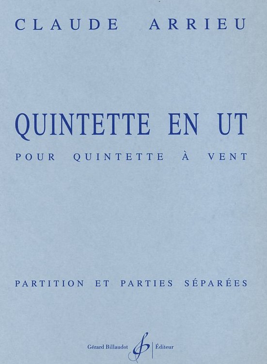 Cl. Arrieu: Quintett C-Dur fr<br>Holzblserquintett - Stimmen + Partitur