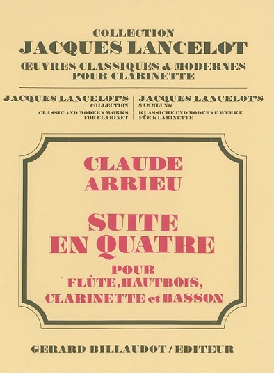 Cl. Arrieu: Suite en quatre - fr Flte,<br>Oboe, Klarinette + Fagott