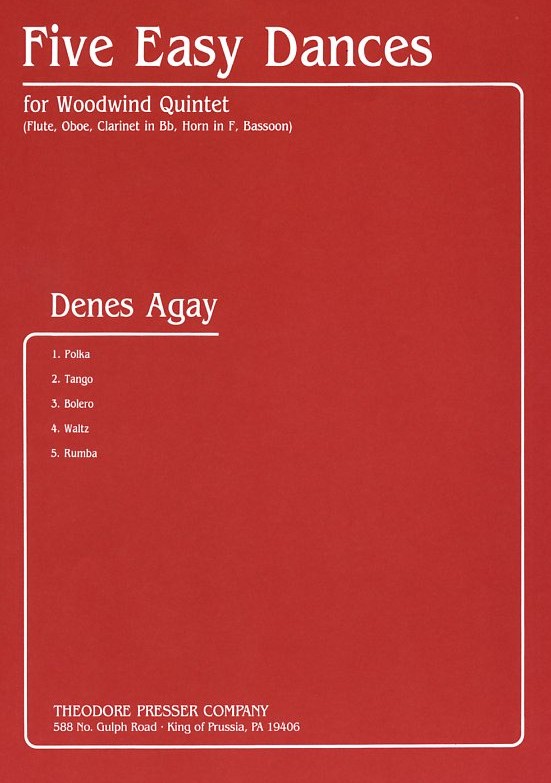 D. Agay(*1911): 5 Easy Dances<br>fr Holzblserquintett