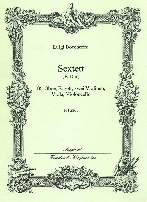 L. Boccherini: Sextett B-Dur fr<br>Oboe, Fagott, 2 Viol., Viola, Vc.