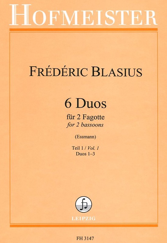 Fr. Blasius: 6 Duos fr<br>2 Fagotte - Heft 1