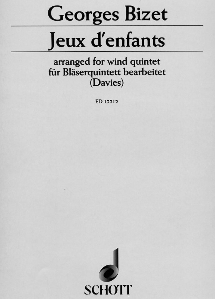 G. Bizet: Jeux d&acute;enfants fr Blser-<br>quintett bearbeitet (Davies)