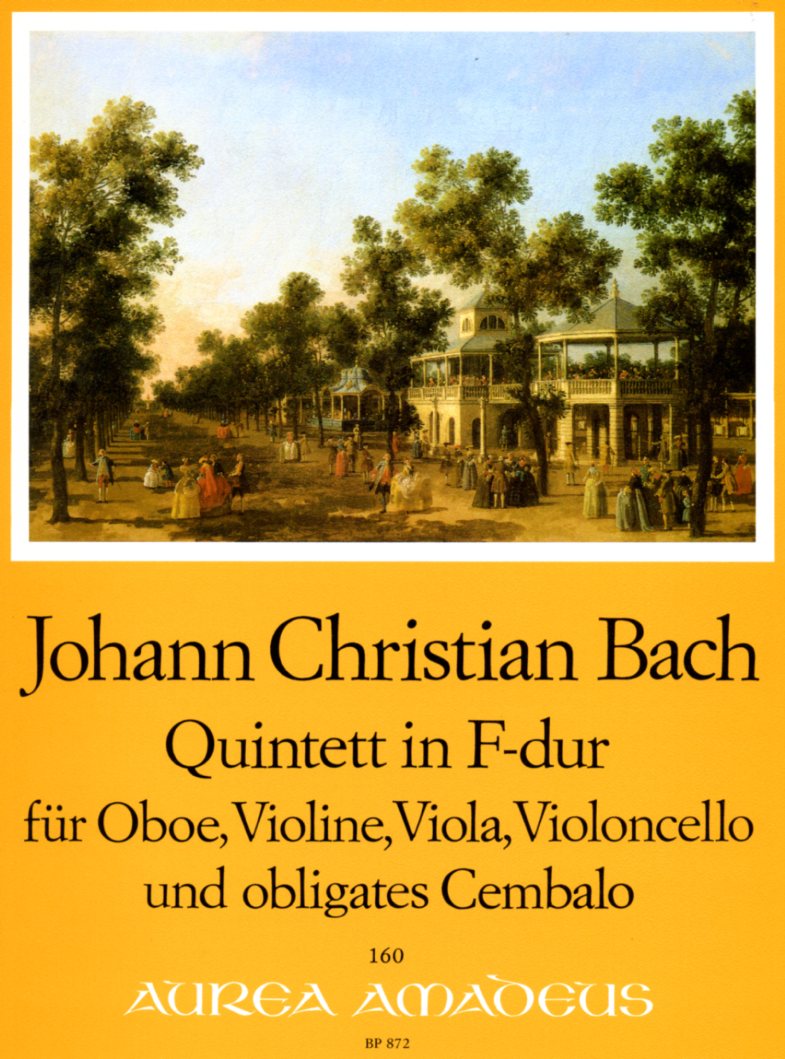 J.C. Bach: Quintett F-Dur op. 22/2 fr<br>Oboe, Vl, Va, Vc + BC /Stimmen + Part.