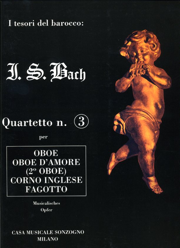 J.S. Bach: no.3 &acute;Das Musikalische Opfer&acute;<br>gesetzt fr 2 Oboen, Engl. Horn + Fagott