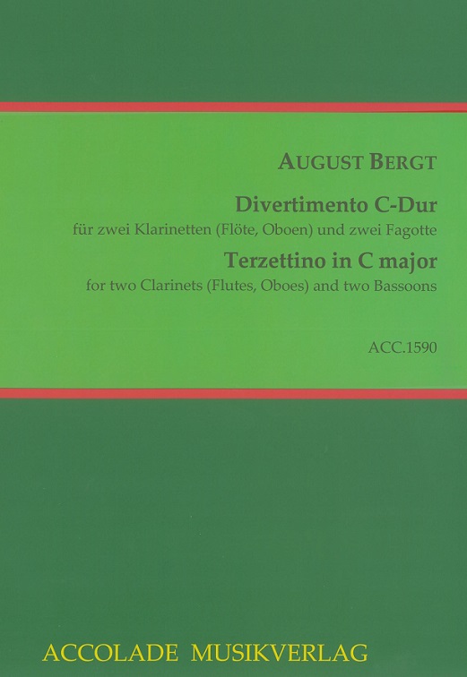A. Bergt(1771-1837): Divertimento C-Dur<br>fr 2 Oboen (Fl, Klar) + 2 Fagotte