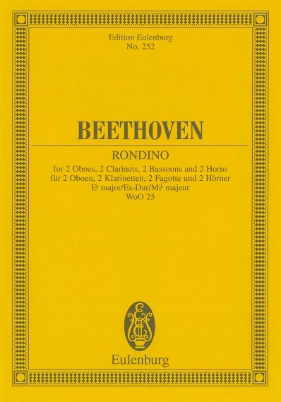 Beethoven: Blseroktett Rondino Es-Dur<br>Partitur