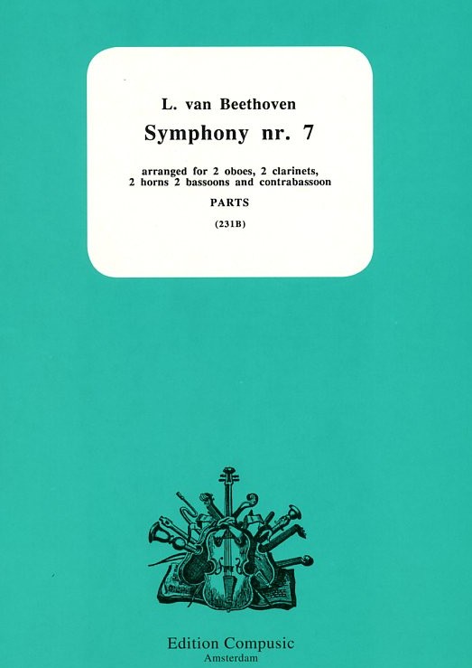 L. v. Beethoven: 7. Sinfonie - gesetzt<br>fr Blseroktett - Stimmen