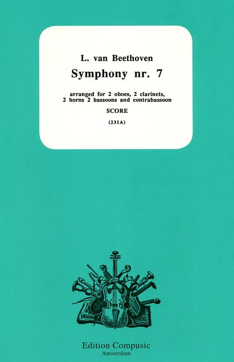 L. v. Beethoven: 7. Sinfonie - gesetzt<br>fr Blseroktett - Partitur