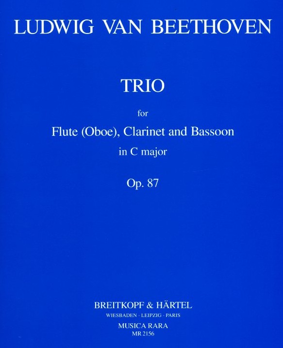 Beethoven: Trio op. 87 gesetzt fr<br>Oboe (Flte), Klarinette + Fagott /MR