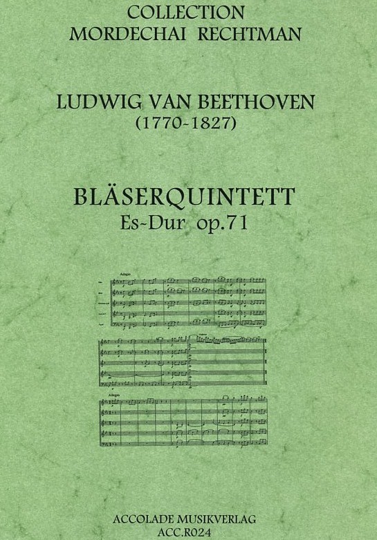 L.v.Beethoven: Blserquintett Es-Dur<br>op. 71 - arr. M. Rechtmann