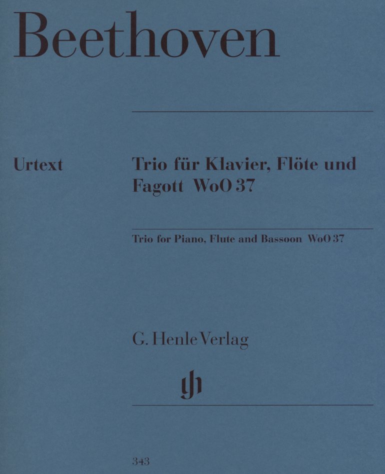 Beethoven: Trio op. 37 fr Flte, Fagott<br>+ Klavier / Henle