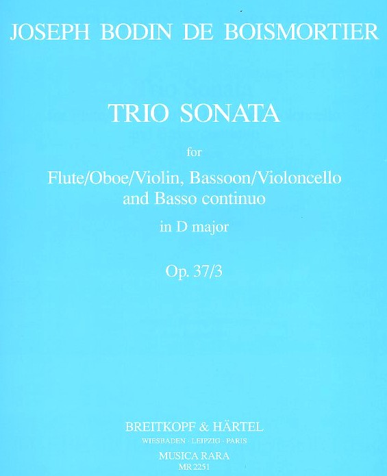 J.B. Boismortier: Triosonate D-Dur<br>op. 37/3 fr Oboe, Fagott + BC