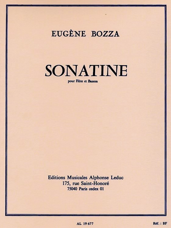 E. Bozza: Sonatine<br>fr Flte + Fagott