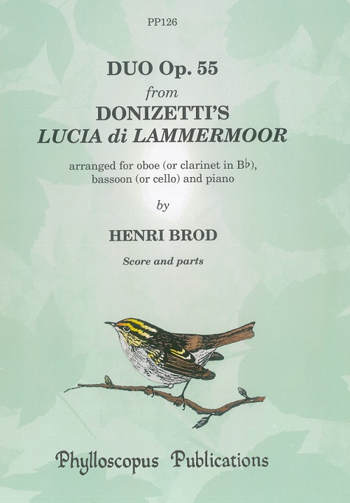 H. Brod: Duo from Donizetti&acute;s Lucia di<br>Lammermoor / Oboe, Fagott + Klavier
