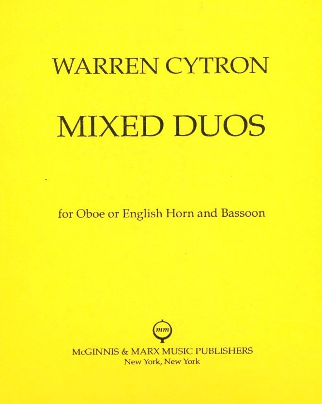 W. Cytron: Mixed Duos fr<br>Oboe/Engl. Horn + Fagott