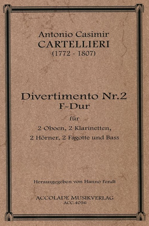 A.C. Cartellieri(1772-1807): Diverti-<br>mento No.2 F-Dur /Holzblseroktett + Ba