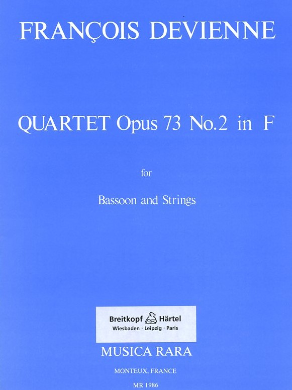 F. Devienne: Quartett op. 73/2 F-Dur<br>fr Fagott + Streichtrio