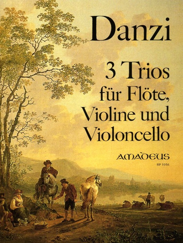 F. Danzi: 3 Trios op.71 fr Flte,<br>Oboe (Vl) + Vc. -  Stimmen