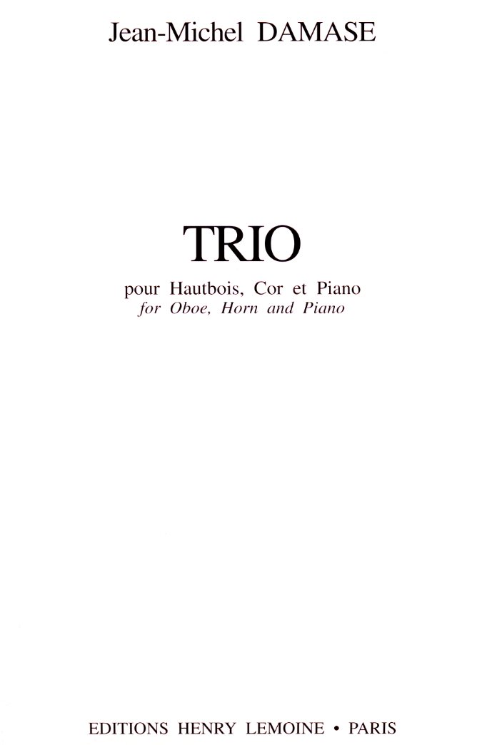 J.M. Damase: Trio fr Oboe, Horn<br>+ Klavier