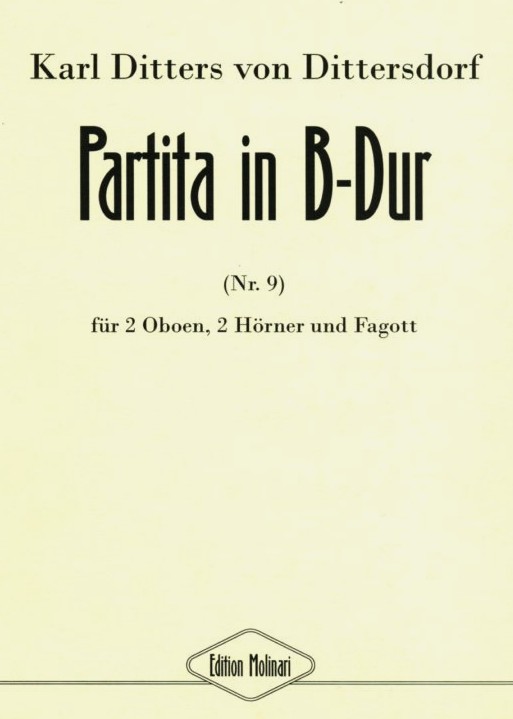 K. von Dittersdorf: Partita<br>B-Dur 2 Oboen 2 Hrner Fagott (No.9)