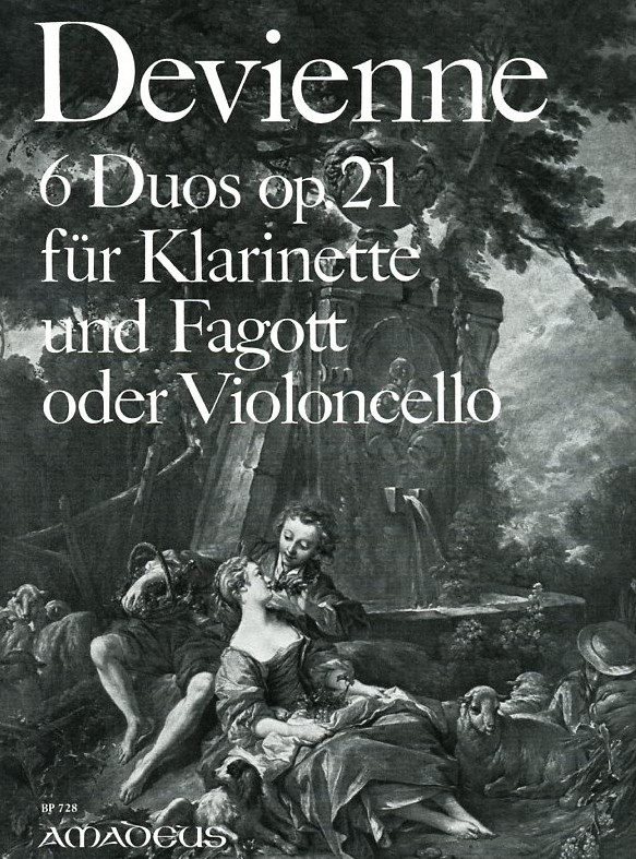 F. Devienne: 6 Duos aus op. 21 fr<br>Klarinette + Fagott