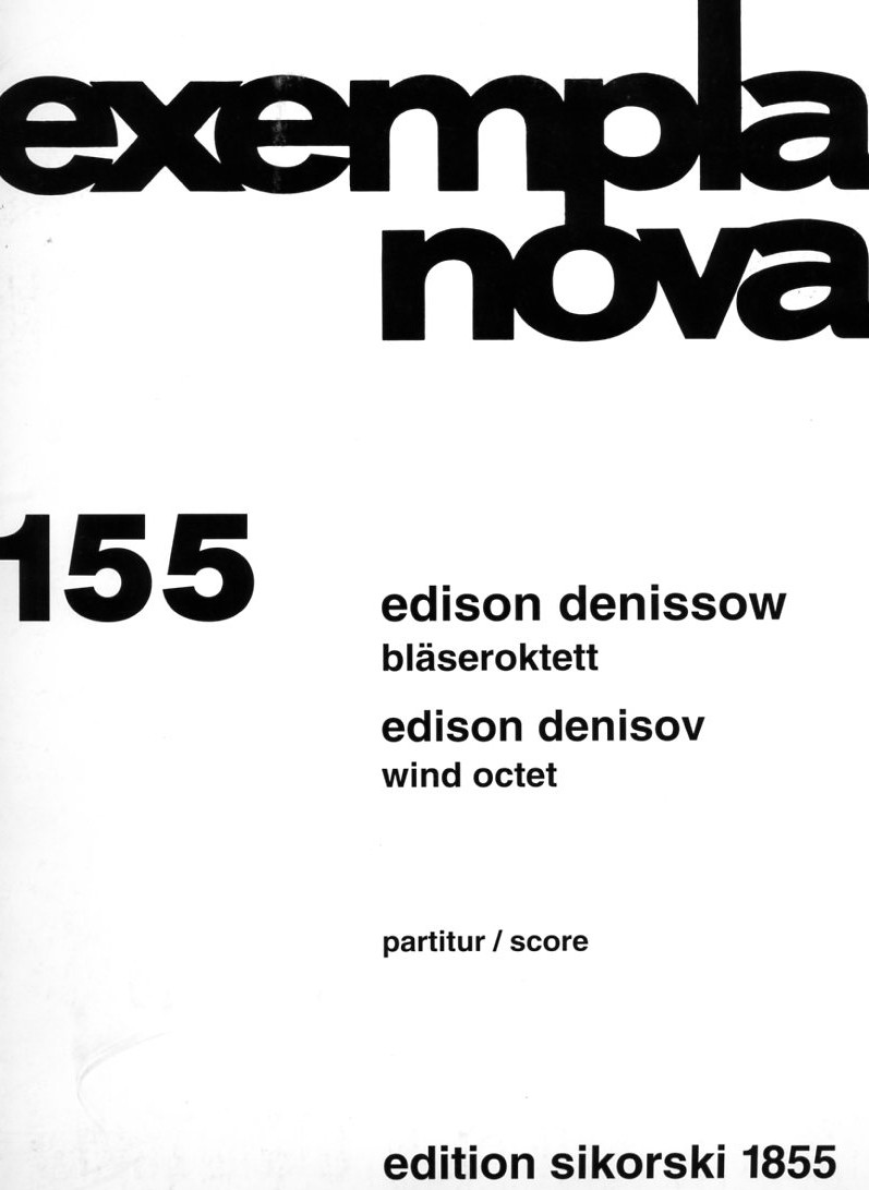 E. Denissow: Blseroktett - Partitur<br>