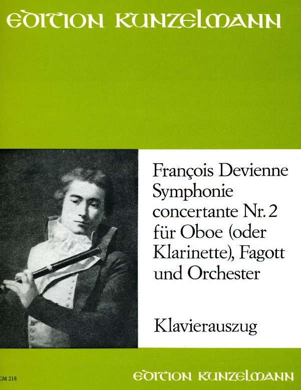F. Devienne: Sinfonie Concertante N 2<br>fr Oboe, Fagott - Orchester - KA