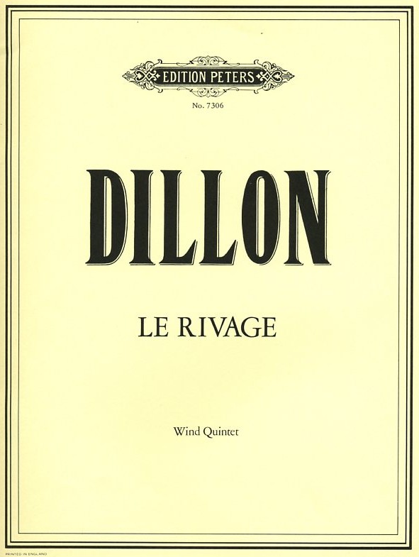 J. Dillon(*1950): &acute;Le Rivage&acute; (1984)<br>Blserquintett - Partitur (Sti. Leihmat)