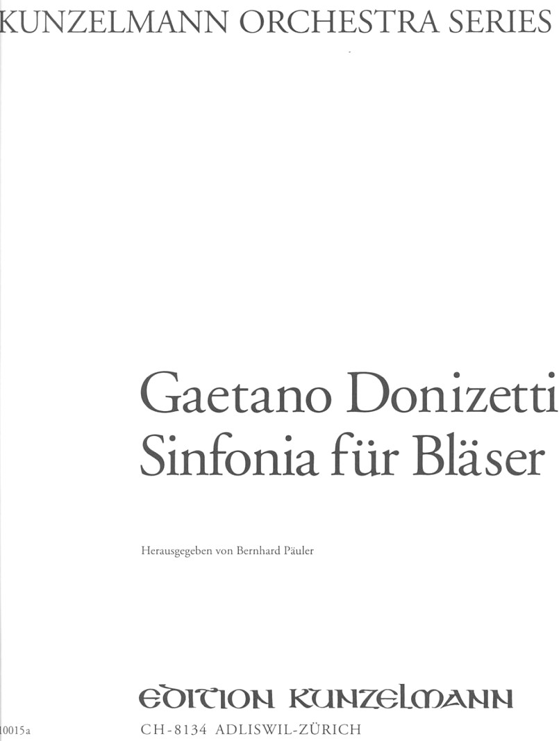 G. Donizetti: Sinfonia fr Flte +<br>Blseroktett - Stimmen