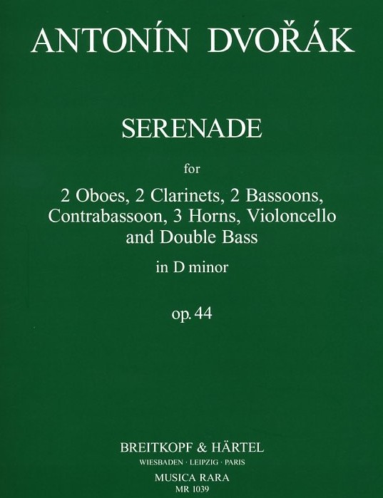 A. Dvorak: Serenade d-moll op. 44 fr<br>Blser + Streicher - Stimmen