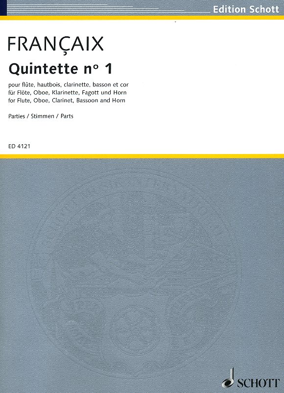 J. Francaix: Quintett no. 1 (1948)<br>fr Holzblser - Stimmen