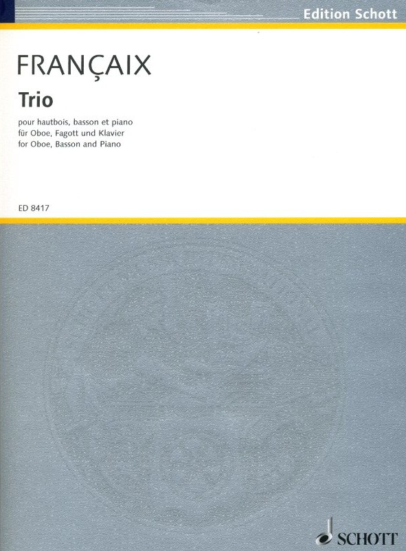 J. Francaix: Trio fr Oboe + Fagott<br>und Klavier
