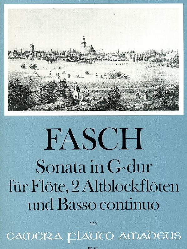 J.F. Fasch: Sonate G-Dur fr Flte,<br>2 Altblockflten + BC