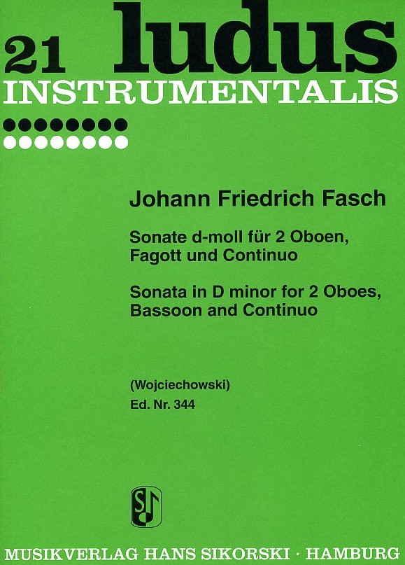 J. Fasch: Sonate d-moll fr 2 Oboen,<br>Fagott + BC