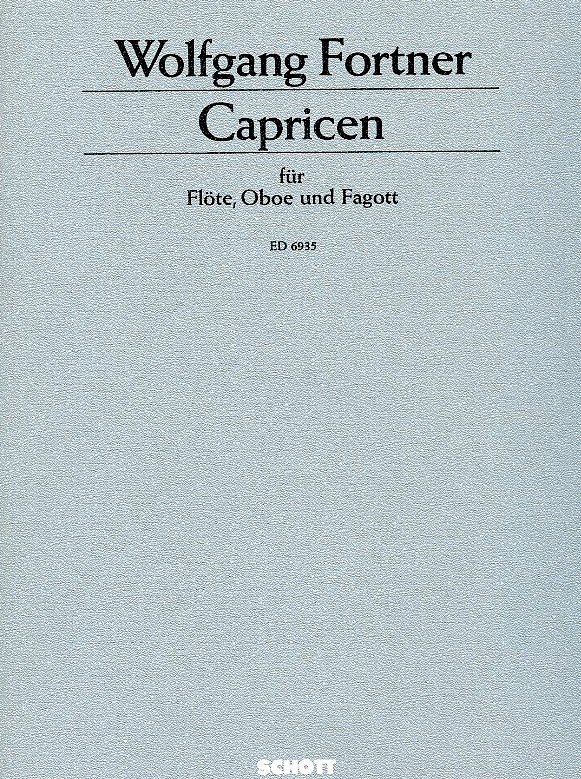 W. Fortner: Capricien fr Flte, Oboe +<br>Fagott - Spielpartitur/Stimmen
