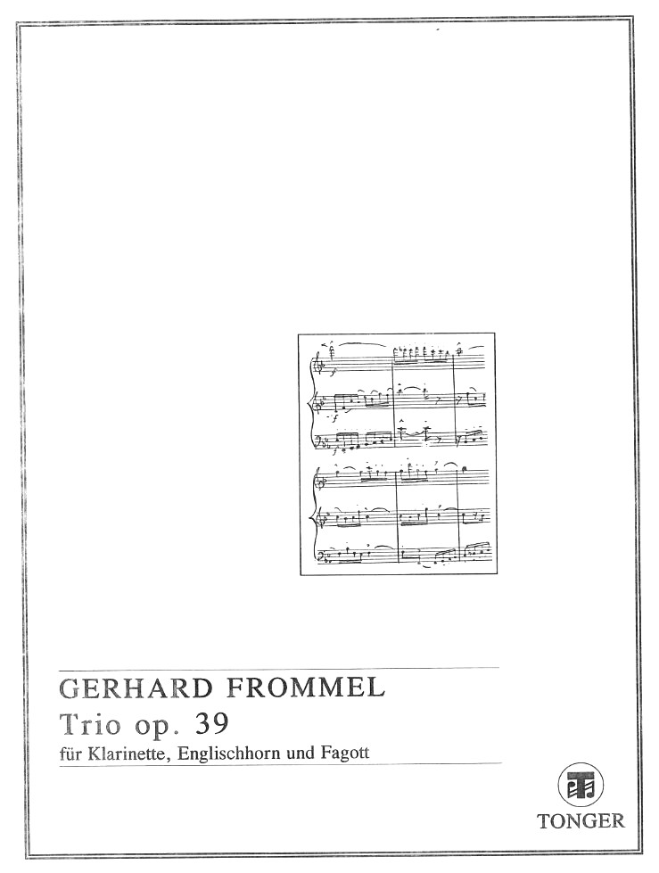 G. Frommel: Trio op. 39 fr Klarinette,<br>Engl. Horn + Fagott