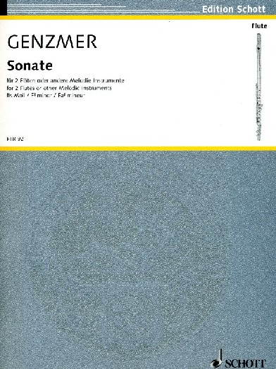 H. Genzmer: Sonate in fis-moll fr<br>2 Flten/Oboen