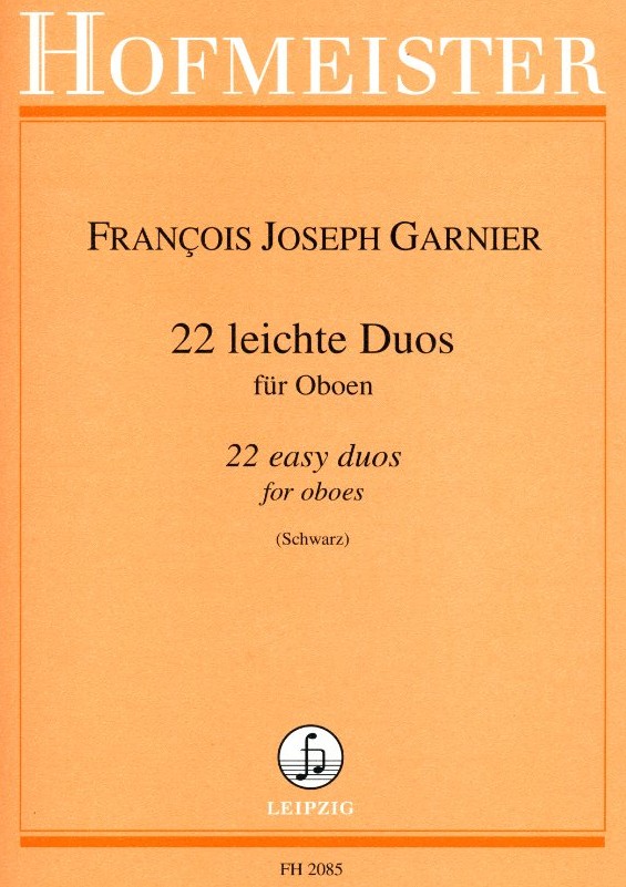 F.J. Garnier: 22 leichte<br>Duette fr 2 Oboen