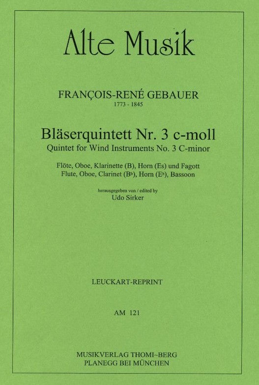 F.R. Gebauer: Blserquintett Nr.3<br>c-moll