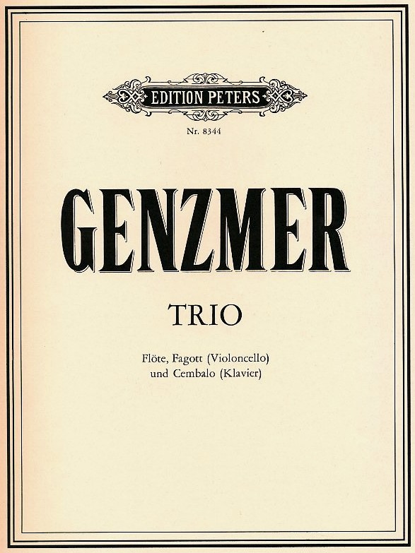 H. Genzmer: Trio (1973)<br>fr Flte + Fagott + Klavier