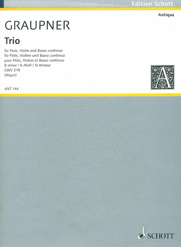 C. Graupner: Triosonate h-moll GWV 219<br>fr Oboe (Flte), Violine + BC