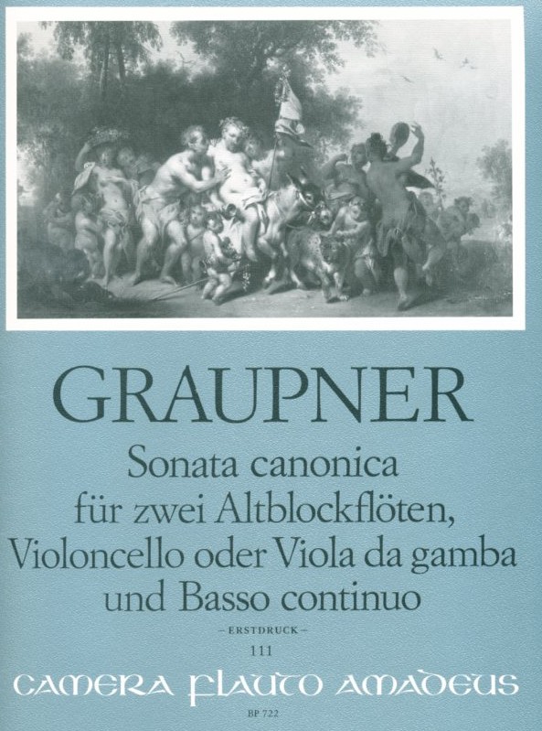 C. Graupner: Sonata canonica g-moll<br>fr 2 Flten(Oboen), Vcello + BC