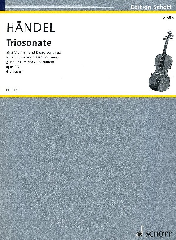G.F. Hndel: Triosonate g-moll II<br>2 Violinen (Oboen) + BC