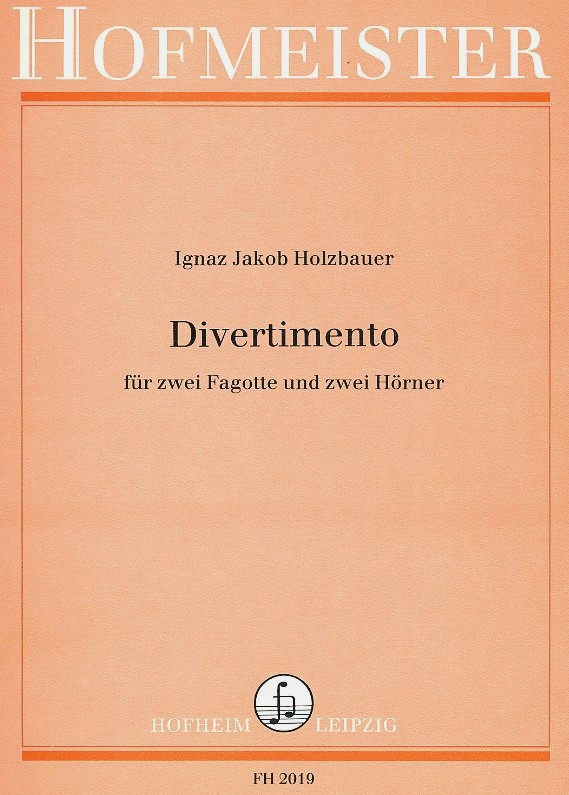 I.J. Holzbauer: Divertimento fr<br>2 Fagotte + 2 Hrner