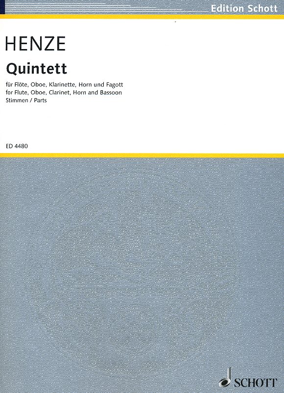 H.W. Henze: Quintett fr<br>Holzblserquintett / Stimmen