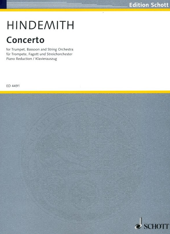 P. Hindemith: Konzert fr Trompete,<br>Fagott + Streicher - KA