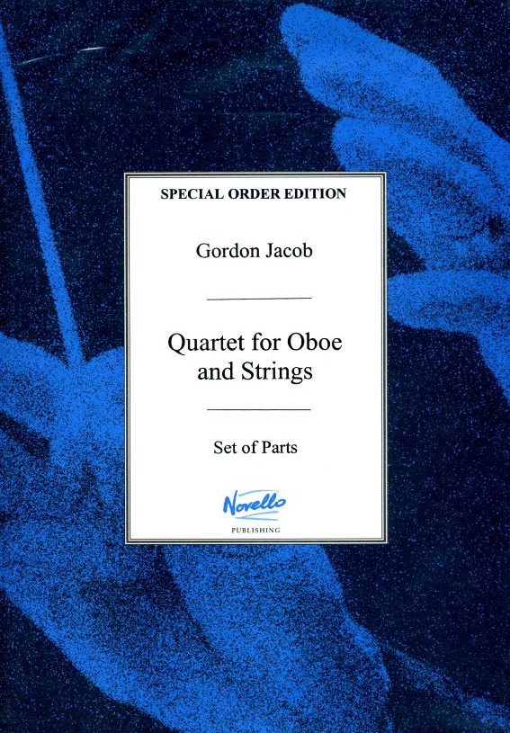 G. Jacob: Oboenquartett fr<br>Oboe, Violine, Viola, V.Cello - Stimmen