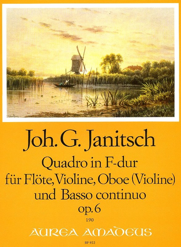 J.G. Janitsch: Quartett F-Dur No.6<br>Violine, Flte, Oboe + BC