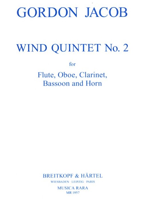 G. Jacob: Quintett No. 2 fr<br>Holzblserquintett
